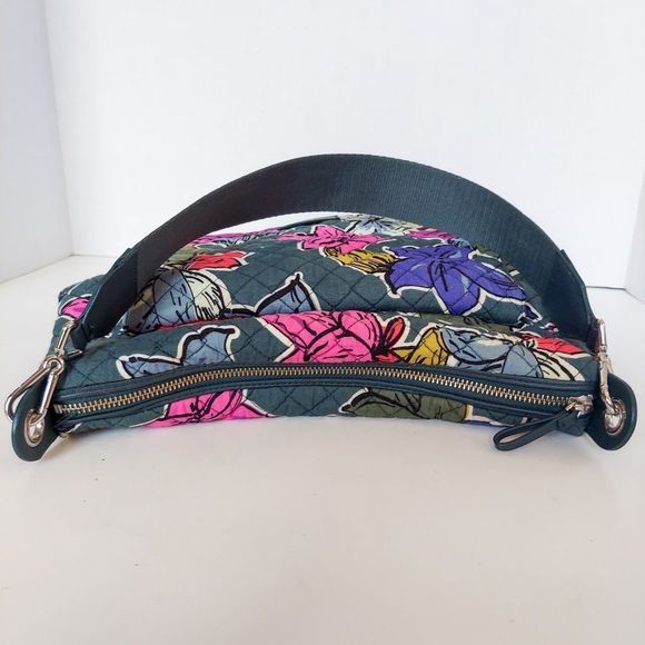 VERA BRADLEY Adorable Blue Green Floral Shoulder Bag - Picture 8 of 9